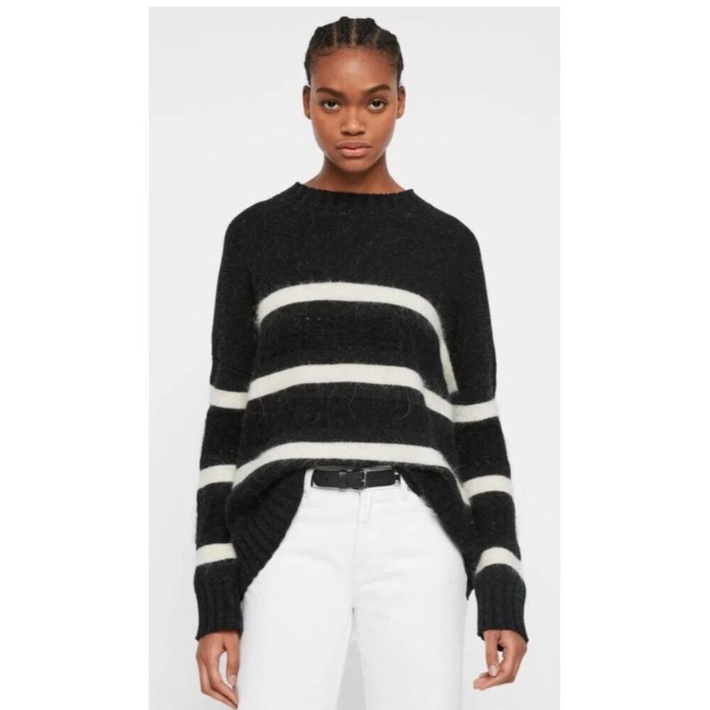 All Saints Women’s Siddons Jumper Wool Blend Knit Sweater Size Small